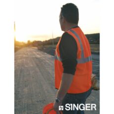 Gilet Signalisation Haute visibilité orange - Singer