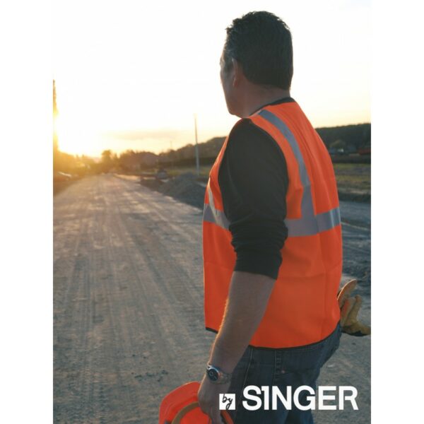 Gilet Signalisation Haute visibilité orange - Singer