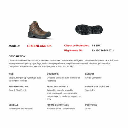 Chaussures de sécurité Greenland – Image 3